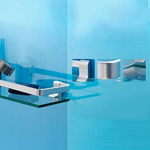 NewbieBoom Armadi Alti Space Alluminio Ripiani in Vetro Letti semplici Mensola per Bagno Lavabo Lavabo Specchio Anteriore Ripiani in Vetro (Dimensioni, 80 cm), 60 cm