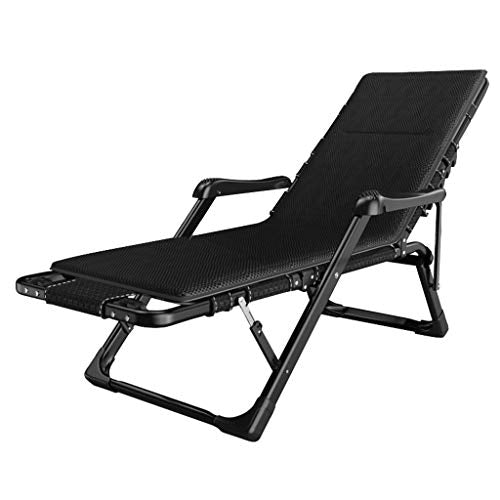 Lounger Poltrone reclinabili con Cuscini | Lettino Prendisole Lettino da Giardino con poggiapiedi Pieghevole | Sedia Senza Peso sdraiata in Piano, Max 160 kg
