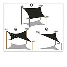 WWYL Parasole Vela, Rettangolare Ombra Vela, All'aperto Giardino Terrazza Solarium Partito Tenda Tenda 98% Protezione UV Fiocco, con La Corda. (Verde,2.5 x 2.5 m)