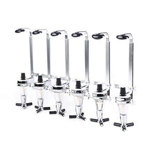 WUPYI2018 - Dispenser da parete per bottiglie di vino, per cocktail, bar, gastronomia (6 teste)