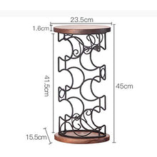 LHQ-HQ Soggiorno visualizzazione Vino Decorazione della casa Vino Bar Rack espositore Vino Rack Multi-Bottiglia di Vino in Legno massello cremagliera