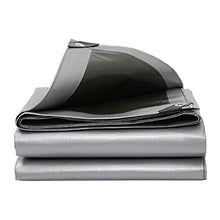 HLL Tela cerata, llarge Multi-Purpose Poly Tarp Camping copertura Shelter terra carrello tenda di copertura su due lati impermeabile delle piante Ombrelloni Depot antipioggia,6mx10m