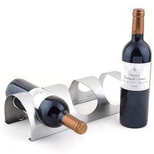 Portabottiglie Vino da Parete Verticale, Creativo Portabottiglie da Parete in Acciaio inossidabile da Parete Per Bar Portabottiglie Decorazione da Parete @ 3 Bottiglie