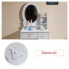 NQFL toletta Simple White Pannello di Legno Camera da Letto Multi-Funzione di Storage con Il Trucco dello Specchio Desk White-90 * 42 * 160cm
