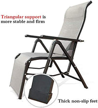 Zero Gravity Lounge Sedia Reclinabile Regolabile per Spiaggia da Esterno Piscina Piscina Pranzo Pranzo Sedia Lazy Sedia Camping Chair