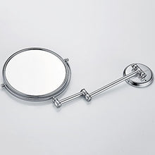 HTDZDX Specchio per Trucco Pieghevole per Bagno/Specchio per medicazione telescopico bifacciale/Specchio per Bellezza Argento