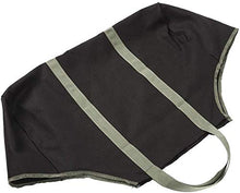 Namvo Porta legna da ardere Tronchi Borsa robusta e robusta in tela con manici per campeggio (nero + verde)