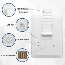 Auxmir Specchio Trucco con Luci 20 LED Specchio Cosmetico con Ingranditore 10X Pieghevole Portabile Luminosità Regolabile Alimentazione a Batterie o USB Ideale per Trucco Rasatura
