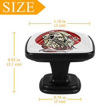 Set di 4 pezzi con maniglia quadrata per armadio da cucina, credenza, cassettiera, cassettiera, con viti, per cucina, comò, armadietto, bagno, armadio Vinatge Dragon tatuaggio giapponese