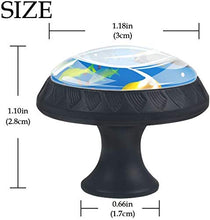 Imposta Ocean Fish Coral Reef Pomelli per Porta Set di 4 Pomelli per Mobili Manopole per Cassetti Cucina Armadio Vetro