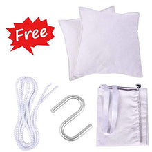 ZDSKSH Amaca a Poltrona con 2 Cuscini, Massima capacità di Carico 200 kg, Altalena da Giardino a Nido per Bambini e Adulti Regolabile, Sedia sospesa da Giardino per Interni ed Esterni