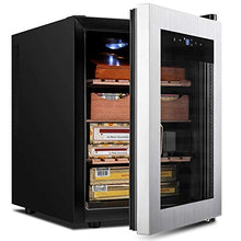 Armadio Idratante Sigaro Elettronico, Controllo Della Temperatura Intelligente, Rack Di Cigari Di Legno in Legno Di Cedro A 4 Strati, Touch Screen, Struttura Indipendente, 33L