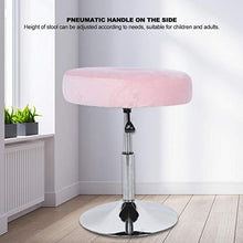 Sgabello rotondo da vanità, moderno, girevole a 360 gradi, regolabile, per bagno, camera da letto (rosa)