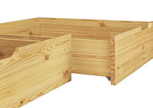 Erst-Holz Due cassetti Porta Oggetti per i Nostri Letti Castello 90x200 in Pino 90.10-S2
