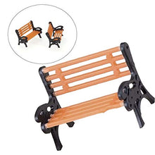 5pcs Mini Park Panche Model Train 1: 100 Bench Chair Salottino in Miniatura Panchina Craft Per Il Layout Railway