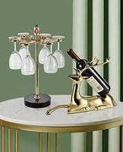 JL Wine Holder Rack, cremagliera controsoffitto Vino, Wine Rack Tavolo Home Décor Pranzo Rack Accent Vino magazzinaggio for Il Vino di stoccaggio - No Assembly Required Elegante Holder Vino