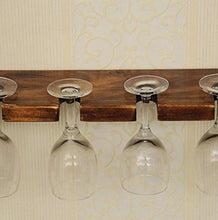 NSYNSY Portabottiglie Portabottiglie in Legno massello da Parete in Stile Europeo, portabottiglie da Appendere in Vetro per Vino e mensola per Cucina/Bar/Ristorante
