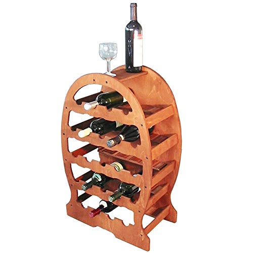 Cantinetta Porta Bottiglie Vino 23 Posti in Legno Naturale Portabottiglie Cantina Forma Botte Casa Bar Ristorante
