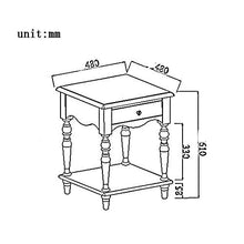 DGHJK Mobili per la casa, Comodino in Legno in Stile Americano con cassetto, Soggiorno, Tavolo da Telefono, Divano, tavolino, Camera da Letto, Tavolo angolare