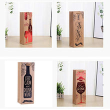 CLISPEED 12 Pz Sacchetti Regalo Vino Addensato Carta Kraft Creativo Copertura del Vino per La Festa di Compleanno Compleanno Festival (Modello Misto)