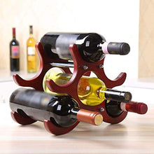 YGB Portabottiglie Vino, portabottiglie da Vino da appoggio Armadietto da appoggio per ripiano da Tavolo Espositore 6 Bottiglie per Ristorante Bar Party