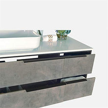 Set di Mobili da Bagno Mobile in Legno per Lo Specchio Intelligente Vanity toletta combinata per Il Bagno Cabinet Set con Specchio (Color : Gray, Size : 50x120x85cm)