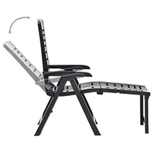 Festnight Lettino Prendisole Pieghevole Schienale Regolabile a Sedia Reclinabile in Plastica per Patio Esterno Sedia a Sdraio da Giardino 59 x 108 x 108 cm Colori Diversi