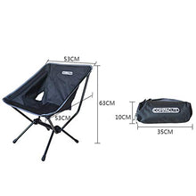 LHY Sedia da Campeggio, Sedia da Giardino Ultraleggera Sedia Pieghevole Portatile con Borsa per Il Trasporto per Zaino in Spalla, Picnic, Pesca, Parco, Festival, all'aperto, Spiaggia ECC.