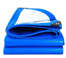 sknonr Telo Resistente Telo PE Spesso Telo Impermeabile Blu Telo di Copertura di qualità Premium for Campeggio all'aperto (3 x 4 m) 9 ft x 13 ft