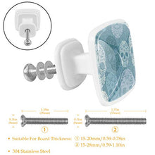 Rose teschio halloween 4 PCS Pomelli per Porta, Pomolo per Mobile, Pomelli per Mobili con Viti, Maniglia per Armadietto, Pomelli per Porta, Pomelli per Cassetti per Porta, Armadio, Cassetto e Credenza