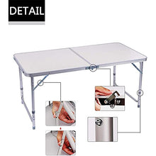 Rund Tavolo da Picnic Regolabile in Alluminio da 1,2 M per Cucina Interna Ed Esterna, Ristorazione, Ristorazione, Buffet E Giardino