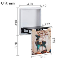 Sgabello Pieghevole per Scarpe Sgabello per Scarpe Porta d'ingresso Bagno Sedia a Muro fissata al Muro Sgabello Basso per Uso Domestico in Alluminio