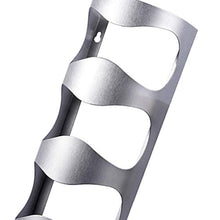 Voolok Portabottiglie a Parete, 4 portabottiglie in Acciaio Inossidabile, mensola portaoggetti per Vino Decorativa in Stile Moderno, Facile da Montare