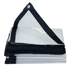 ZXHQ Telone PVC Trasparente Occhiellato 3x3m, Teloni Rinforzati Telone, Telo Trasparente Impermeabili Anti Strappo A Prova Vento Resistente UV per Gazebo Carport Piante