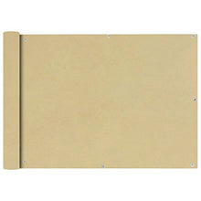 Kshzmoto Protezione per Balcone Protezione per Balcone Protezione per Vento e UV Protezione per Balcone Resistente alle intemperie per Balcone terrazza Oxfordgewebe 75x400 cm Beige