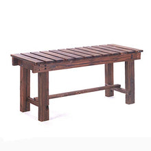 Outdoor furniture Panchina Interna all'aperto, Rinforza i sedili della terrazza con doghe in Legno massello, Sedia da Attesa Resistente alle intemperie per Sgabello sostitutivo delle Scarpe