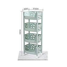 HYRL Portapacchi in plastica, 4 Tier Cucina Carrello di stoccaggio con Ruote Frutta cremagliera di Verdura per Il Bagno Multifunzione organizzare Rack Storage,#1