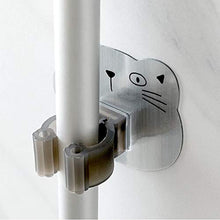 Cartoon Mop Gancio Viscosa Superficie Spazzolata Texture Di Superficie Lucidata A Specchio Da Bagno Che Non Lascia Segni Viscosa Mop Gancio Forte Portante Fissato Fibbia Della Clip Mop Pugno Gratis
