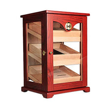 Humidor Cabinet - Vetrina Humidor Con Umidificatore E Igrometro - Humidor Capacità 100 Sigari