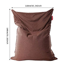LuoMei Lazy Couch Lounge Chair Bean Bag Lazy Sofa Eps Foam Camera da Letto Soggiorno Sedia Singola Rimovibile Lavabile Divano Letto Gratuito Invia Pennello AppiccicosoMarrone