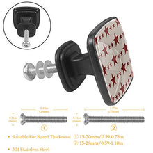 Stella patriottica 4 PCS Pomelli per Porta, Pomolo per Mobile, Pomelli per Mobili con Viti, Maniglia per Armadietto, Pomelli per Porta, Pomelli per Cassetti per Porta, Armadio, Cassetto e Credenza