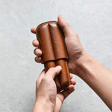 SHAOXI Vassoio di Cenere di Sigaro Viaggi di Trasporto Cigar Humidor-2 Cigar Humidor Portatile umidificatore Viaggio Cigar Cigar Set idratante Tubo