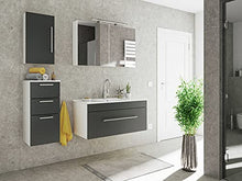 Set di mobili da bagno SANTINI 100 (4 pezzi) nero satinato