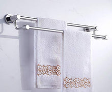 GJJSZ 304 in Acciaio Inox Doppio palo portasciugamani Bagno portasciugamani Bagno Bagno Ciondolo Hardware mensola del Bagno scaffale a Doppio Strato
