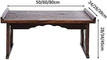 Tavolo da picnic all'aperto Mobili selezionati / Tavolino Tavolino Tavolo laterale in legno massello Giapponese Tavolo da tè Giapponese Tatami Piattaforma Tabella bassa Creativo Balcone Baia Tavolo da