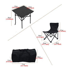 RUIMA Auto-Guida Tour Ultra Leggero Combinazione Sedile Picnic Set Barbecue, Facile da Piegare, Viaggio conveniente, Tessuto Oxford 600D Resistente allo Strappo, Resistente, Esterno Pieghevole Tavolo