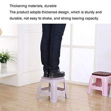 YUDIAN Sgabello in plastica Sgabello Piccolo Ispessito Sgabello da Bagno Moda Sgabello per Scarpe per Uso Domestico Sgabello Basso Sgabello per Sgabello Quadrato Antiscivolo per Adulti (Colore: D)
