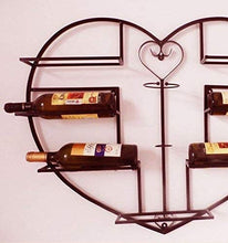 PZW Semplice e Creativo Ferro Americano a Forma Di Cuore Appeso a Parete Cremagliera Portabottiglie Personalità Creativo Appeso Cremagliera Portabottiglie