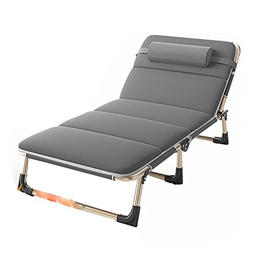 GJX Zero Gravity sedie da Giardino Outdoor Patio Sdraio Pieghevole sedie a Sdraio da Spiaggia sedie a Sdraio con poggiatesta (Color : Skin-Friendly Mattress)