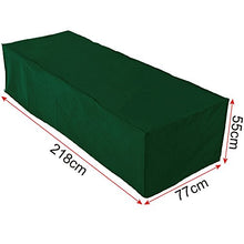 WOLTU GZ1173 Coperture per Sedia Sdraio Lettini Mobili da Giardino Telo di Copertura Protezione Cover PE 218x77x55 cm